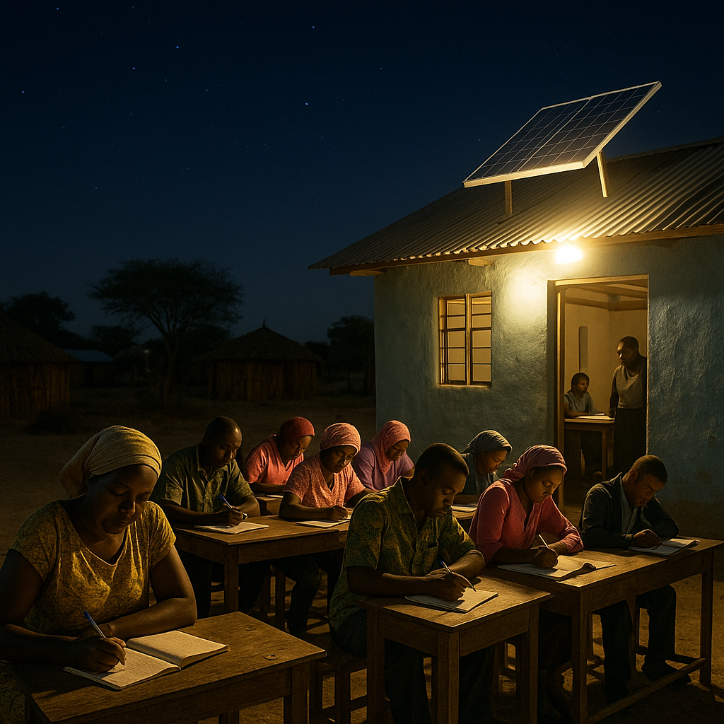 How Solar Mini-Grids Boost Adult Education in Kenya